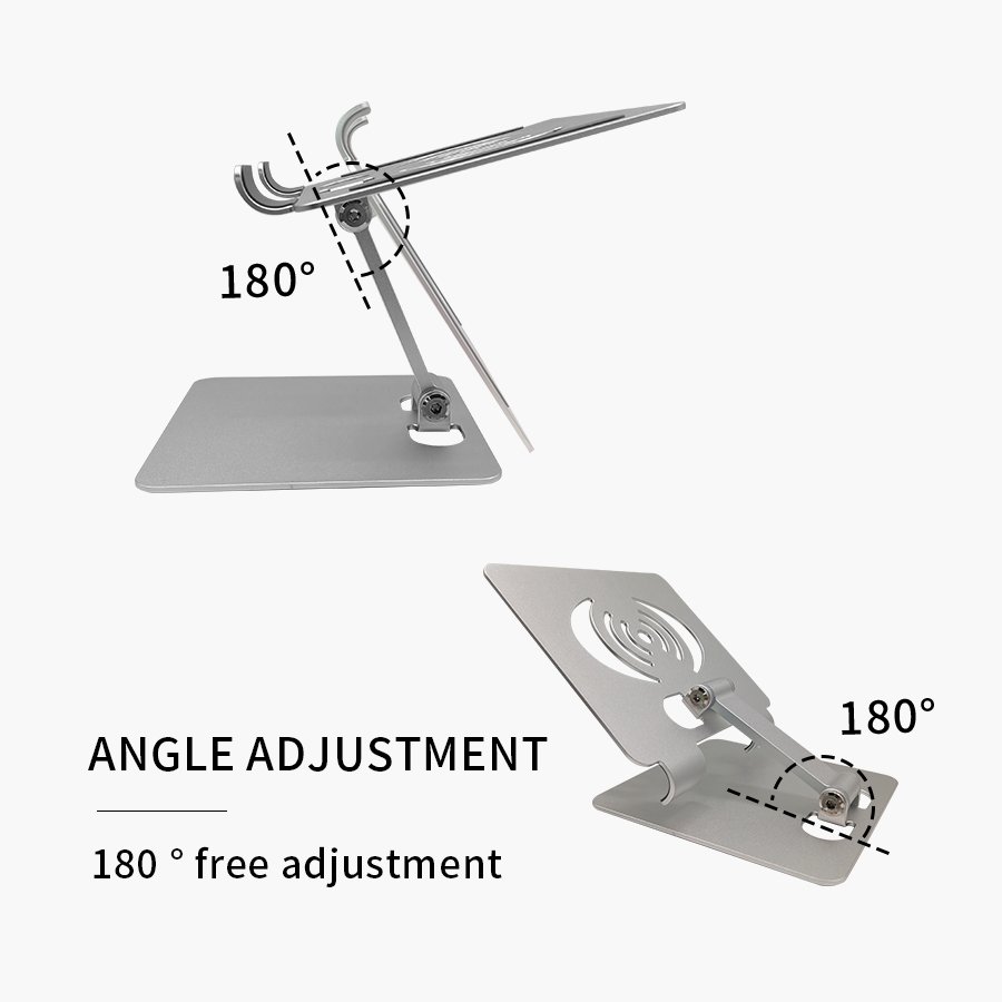 The New Cell Phone Tablet Accessories Can Be Folded 360 Degrees Rotating Phone Stand Silver Universal Mobile Stand