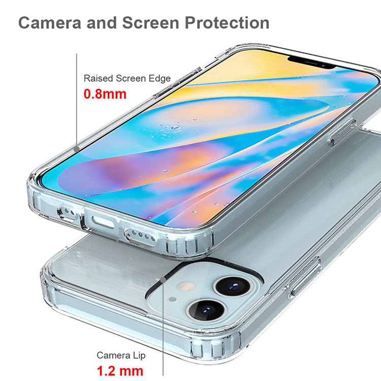 Trending Fashion Hard Anti-knock Shockproof Clear Transparent Phone Case Back Cover For Iphone 15 Acrylic Hard Clear Case
