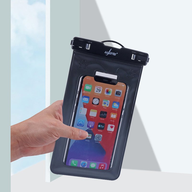 Saforna Factory Custom PVC Mobile Phone Case IPX8 Floating Waterproof Phone Pouch Cell Phone Dry Bag