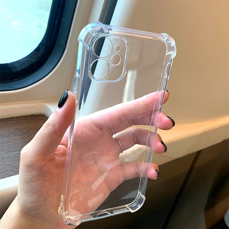 Clear Mobile Phone Case For iPhone 11 12 13 14 15 Pro Max Transparent Shockproof Cases Cover For Iphone 16 Case