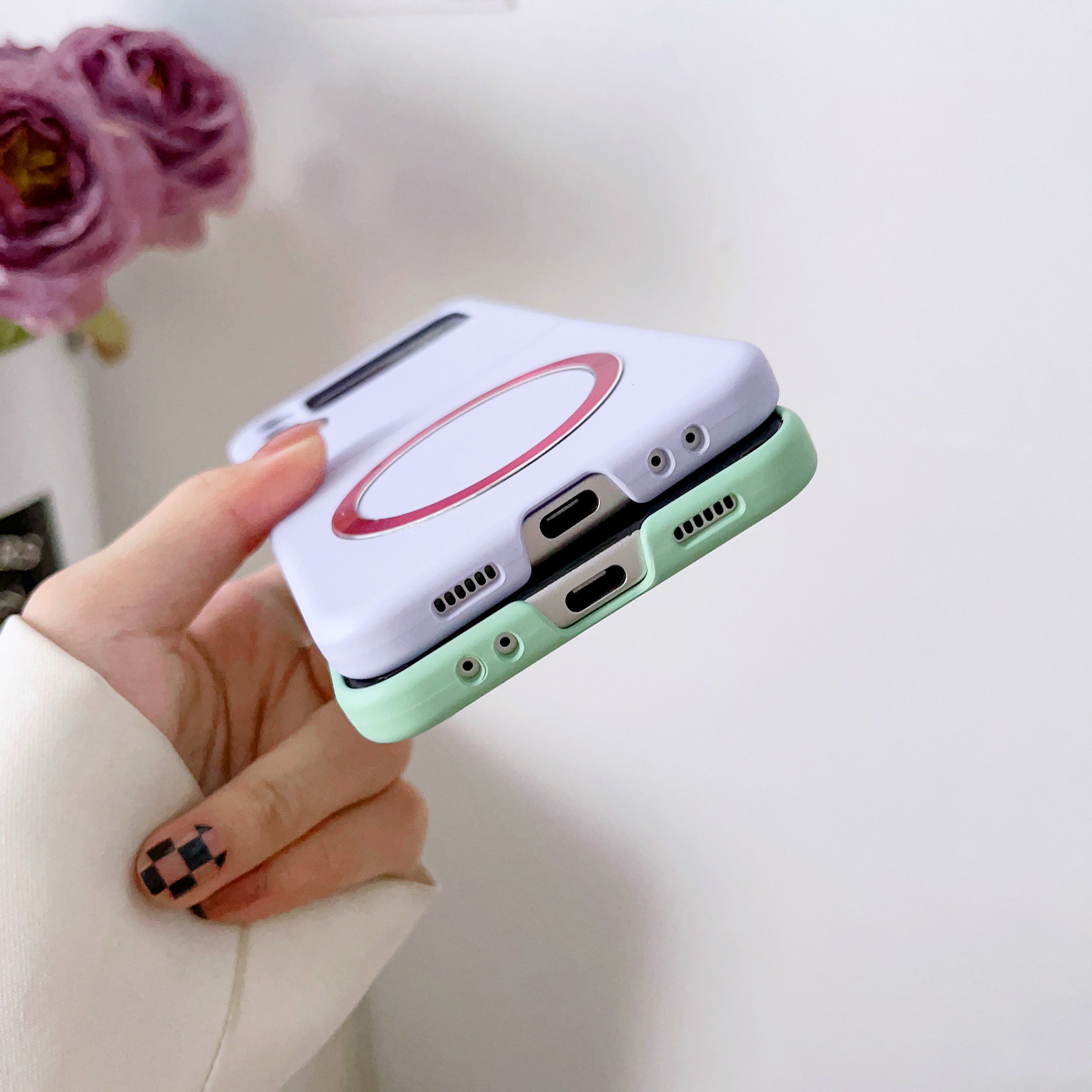 Candy Color Shockproof Protective Matte PC Back Cover Magnetic Mobile Phone Case For Samsung Galaxy Z Flip6 Flip5