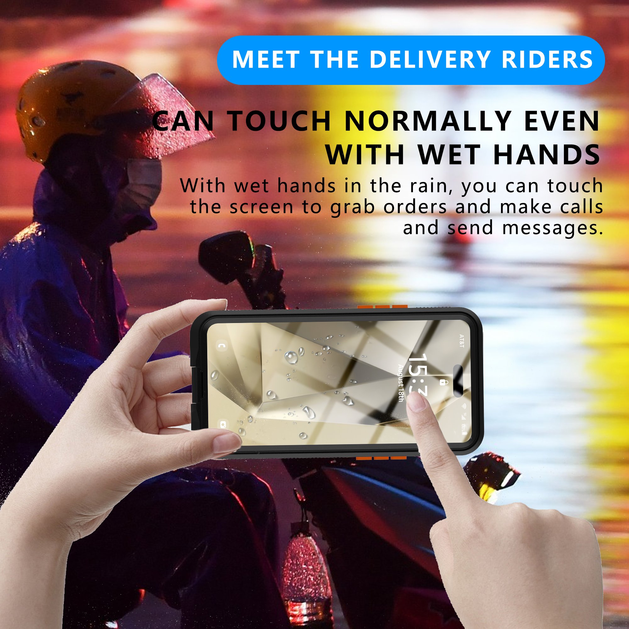 New outdoor sport Underwater photography IP68 With Lanyard 6.1 inch Universal Waterproof Phone Case For iPhone16/15/14/13/12pro