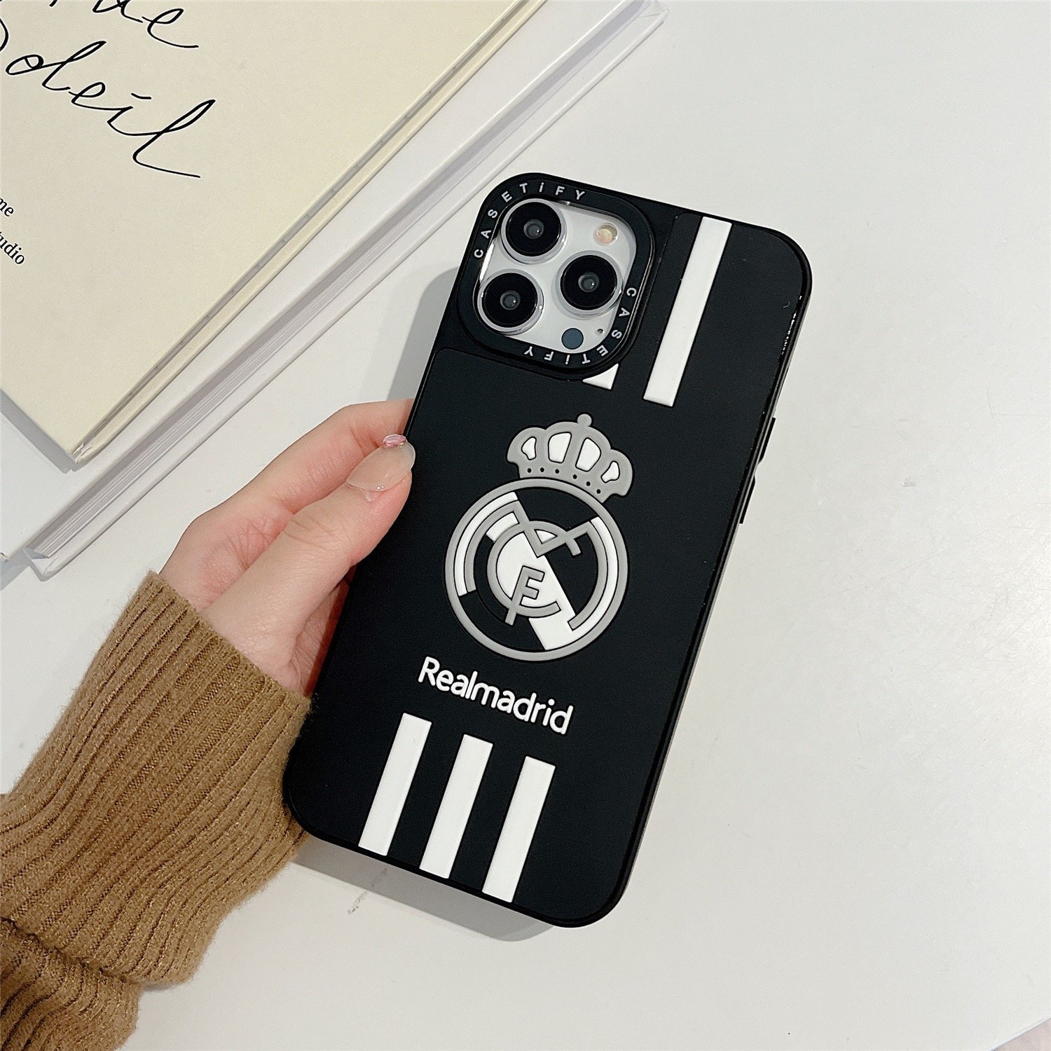 Luxury 3D Silicone Anti-drop Rubber Football Team Mobile Phone Case Cover For Iphone 16 Pro Max 16 Plus 16 Pro 16 15 14 13
