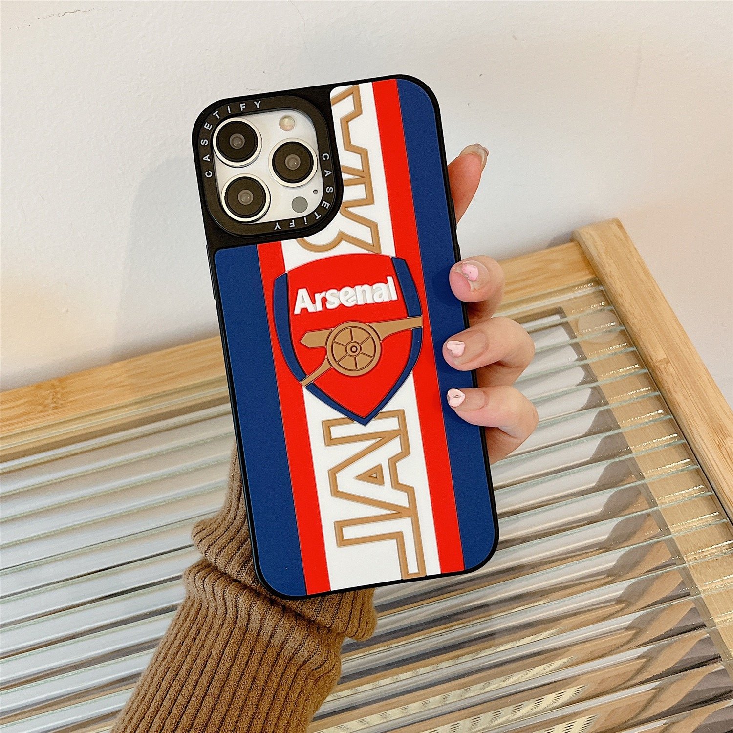 Luxury 3D Silicone Anti-drop Rubber Football Team Mobile Phone Case Cover For Iphone 16 Pro Max 16 Plus 16 Pro 16 15 14 13