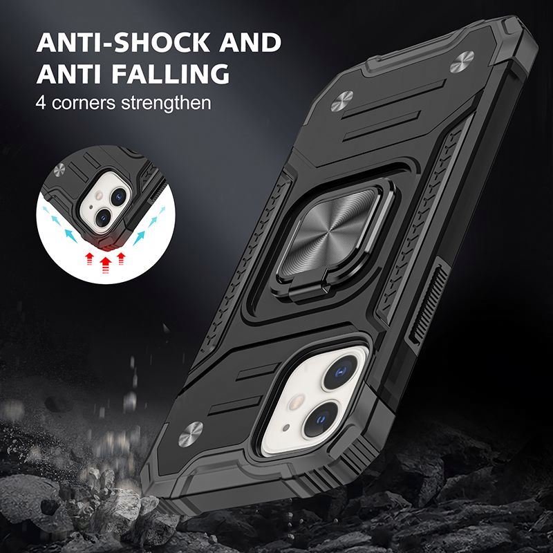 2024 PC mobile phone cases with grip tpu pc cover mix color wholesale price selling for iphone 11/11pro/11pro max/12