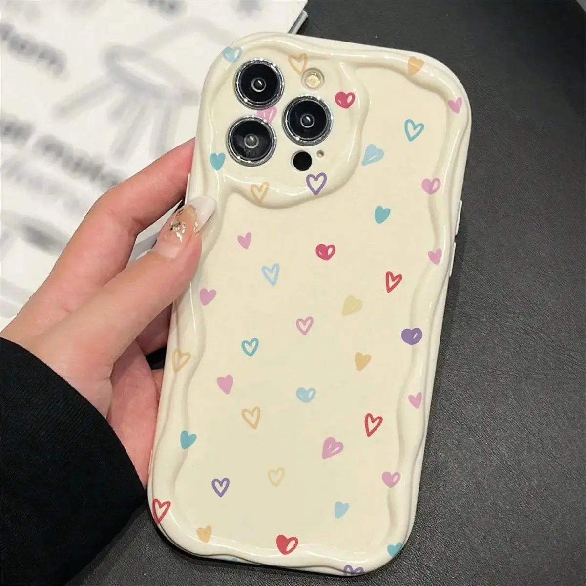 Heart Case For Samsung Galaxy S24 S23 Ultra S20 FE S21 Plus A55 A54 A34 A35 A52 A53 A14 A23 A24 A32 A31 A03 A05 A05S Shell Cover