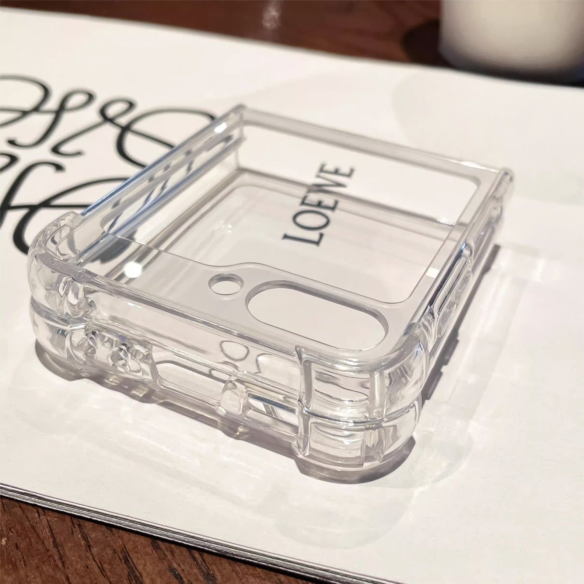 High Quality Transparent Shockproof Soft TPU + Hard Acrylic PC Cover For Samsung Z Flip6 Mobile Phone Case for Z flip 6 5 4