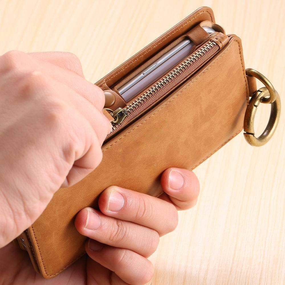 Hot Sale Leather Credit Card Mobile Wallet Multi Functional For iPhone X 7/8/6/6S/7 PLUS/8PLUS/6PLUS/5 Mobile Phone Cases
