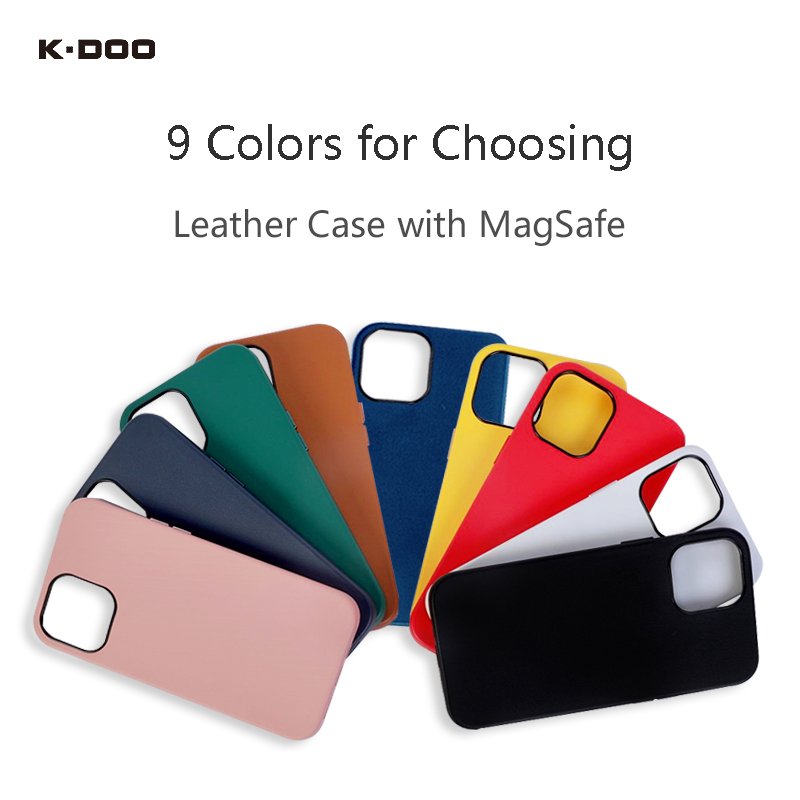 K-Doo Meg Noble Collection luxurious leather case with Mag-netic original design full covered for iphone12/12mini/12pro/12promax