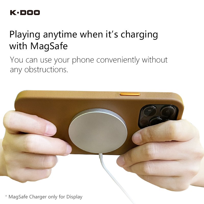 K-Doo Meg Noble Collection luxurious leather case with Mag-netic original design full covered for iphone12/12mini/12pro/12promax