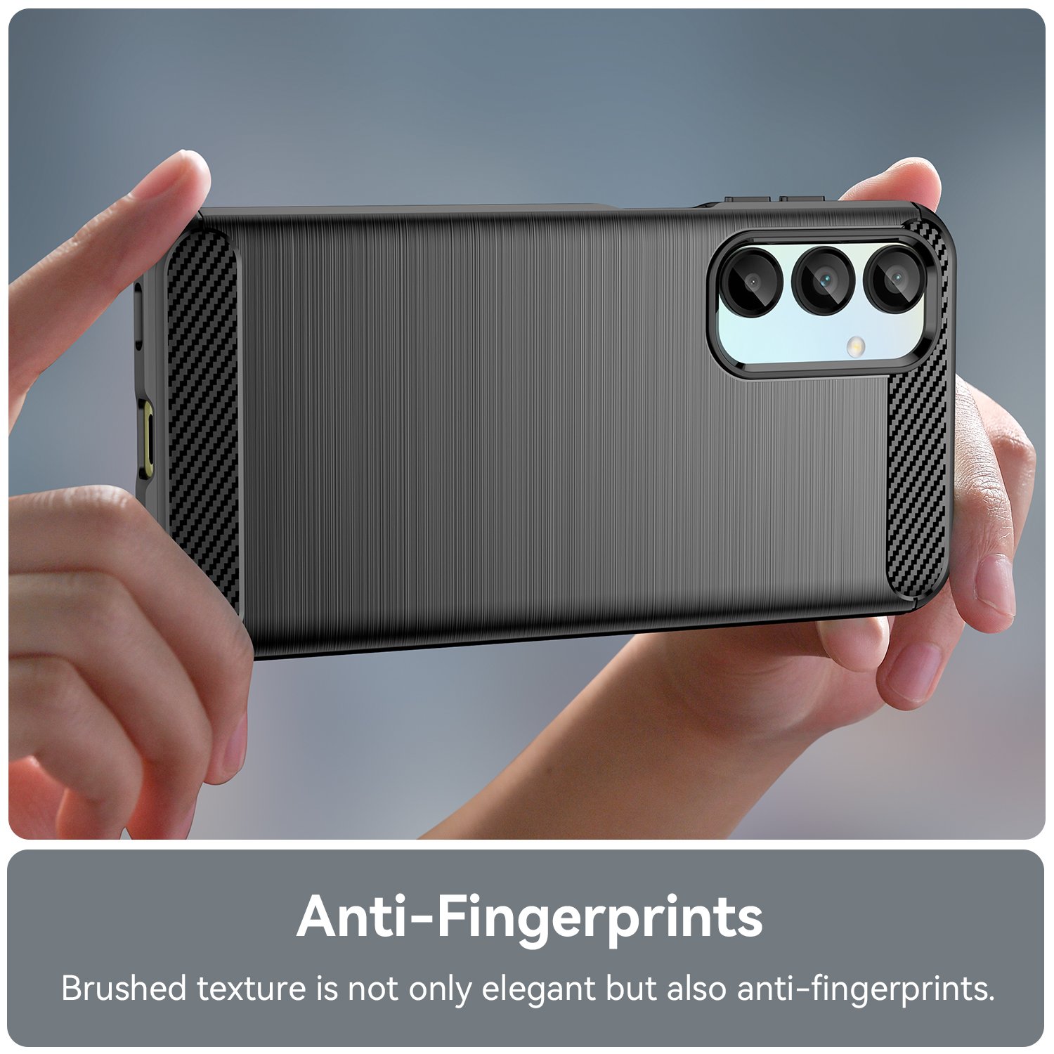 Carbon Fiber Brushed Case for Samsung Galaxy A16 A06 A55 A35 A25 A15 A05S A05 A54 A24 A53 A13 A7 2018 Soft TPU Mobile Phone Case