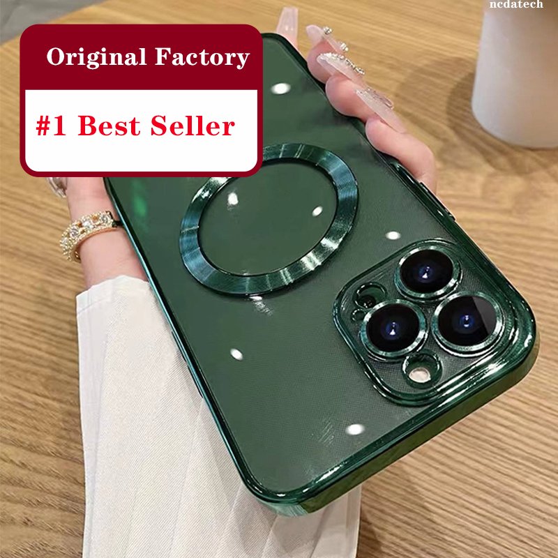 Original Factory Magnetic Luxury Silicone Clear Cover Coque Fundas Para Mobile Phone Case For Iphone 14 15 16 Pro Max Xs Xr