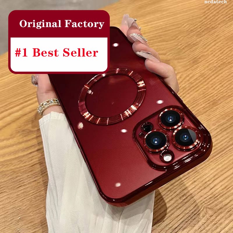 Original Factory Magnetic Luxury Silicone Clear Cover Coque Fundas Para Mobile Phone Case For Iphone 14 15 16 Pro Max Xs Xr