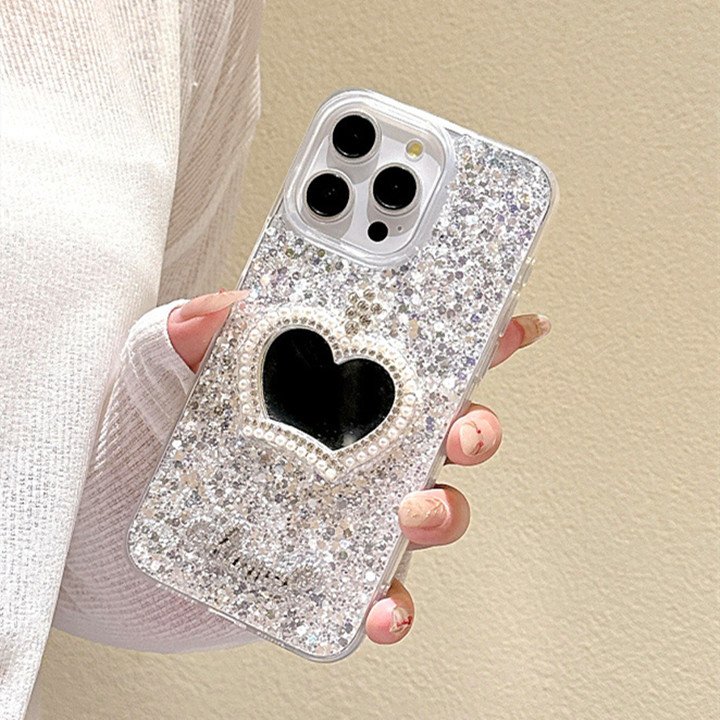 Fashion Glitter Epoxy Diamond Mirror Mobile Phone Case For iPhone 15 pro max 14 13 12 11 Shockproof Protect Back Cover