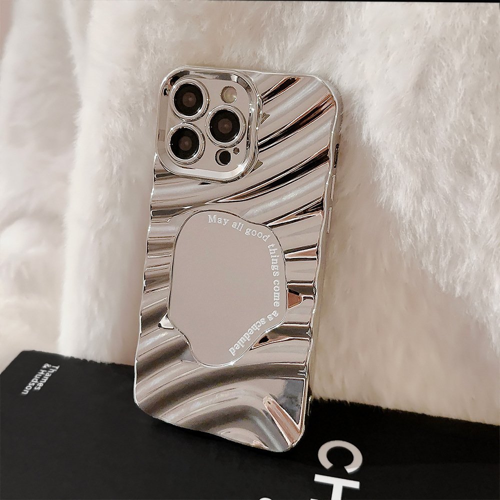 Quality Branded Smart Flip Tempered Glass Mirror Pearl Phone Back Cover Make Up Mobile Case For Samsung A70 S21 Ultra 5g
