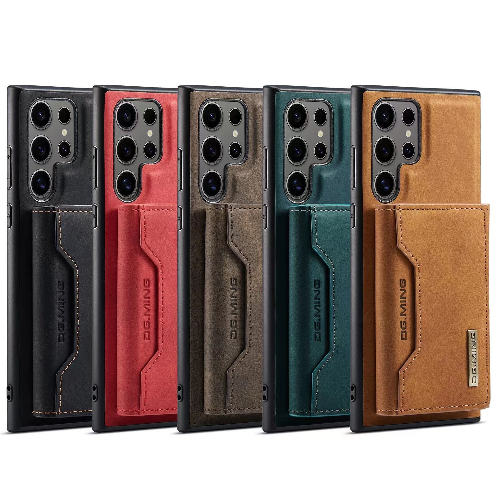 CaseMe A55 Retro Flip Multifunction Card Wallet Phone Leather Case For Samsung S24 S24Ultra S23 Plus S23FE Cover