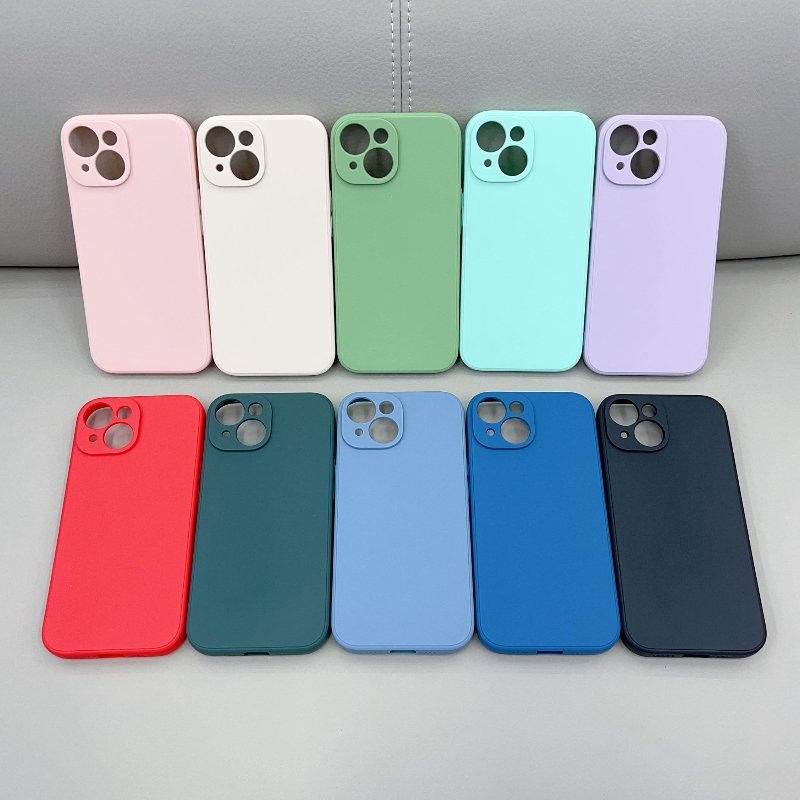 pure color cheap blank soft tpu plain sublimation silicone China mobile phone case for all types of phone
