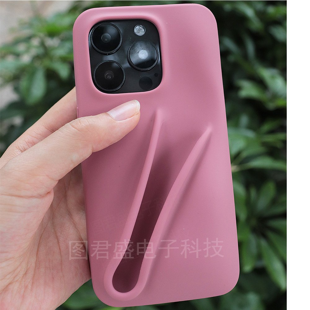 2024 New 3D Lipstick Hole Design Silica Gel IPhone Case For Iphone 15 14 13 12 11 Pro Max Back Cover phone Accessories wholesale