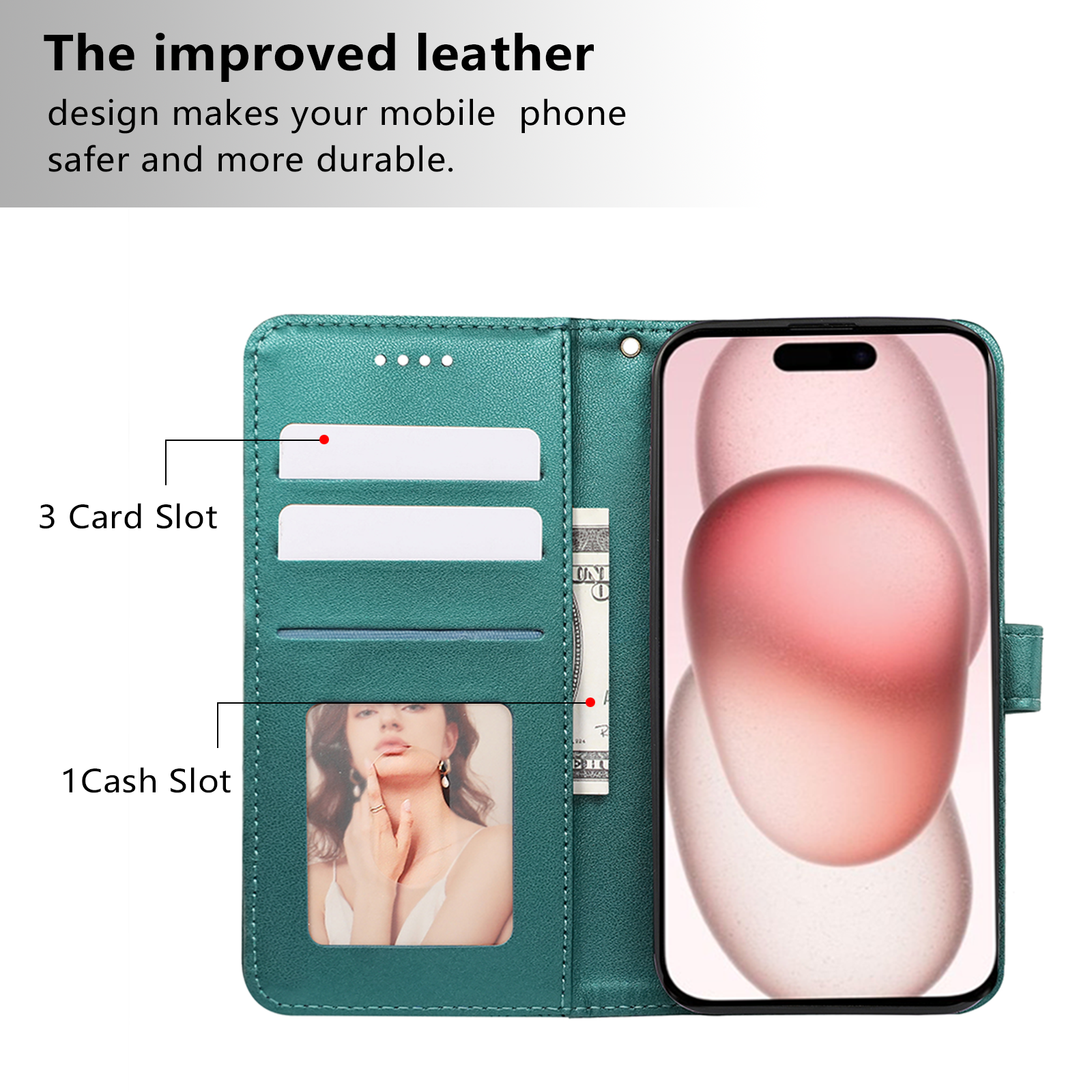 Popular Leather Bag Wallet Mobile Phone Case for Vivo X100 Ultra V29 V30 Pro 5g Y18 Mobile with Card HolderMagnetic Flip Cover