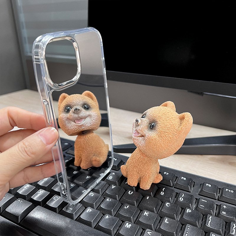 Silver Mirror Makeup Phone Case for iPhone 16 Pro Case Clear Mirror Cute Mirror Phone Cases for iPhone 11 12 13 14 15 Pro Max