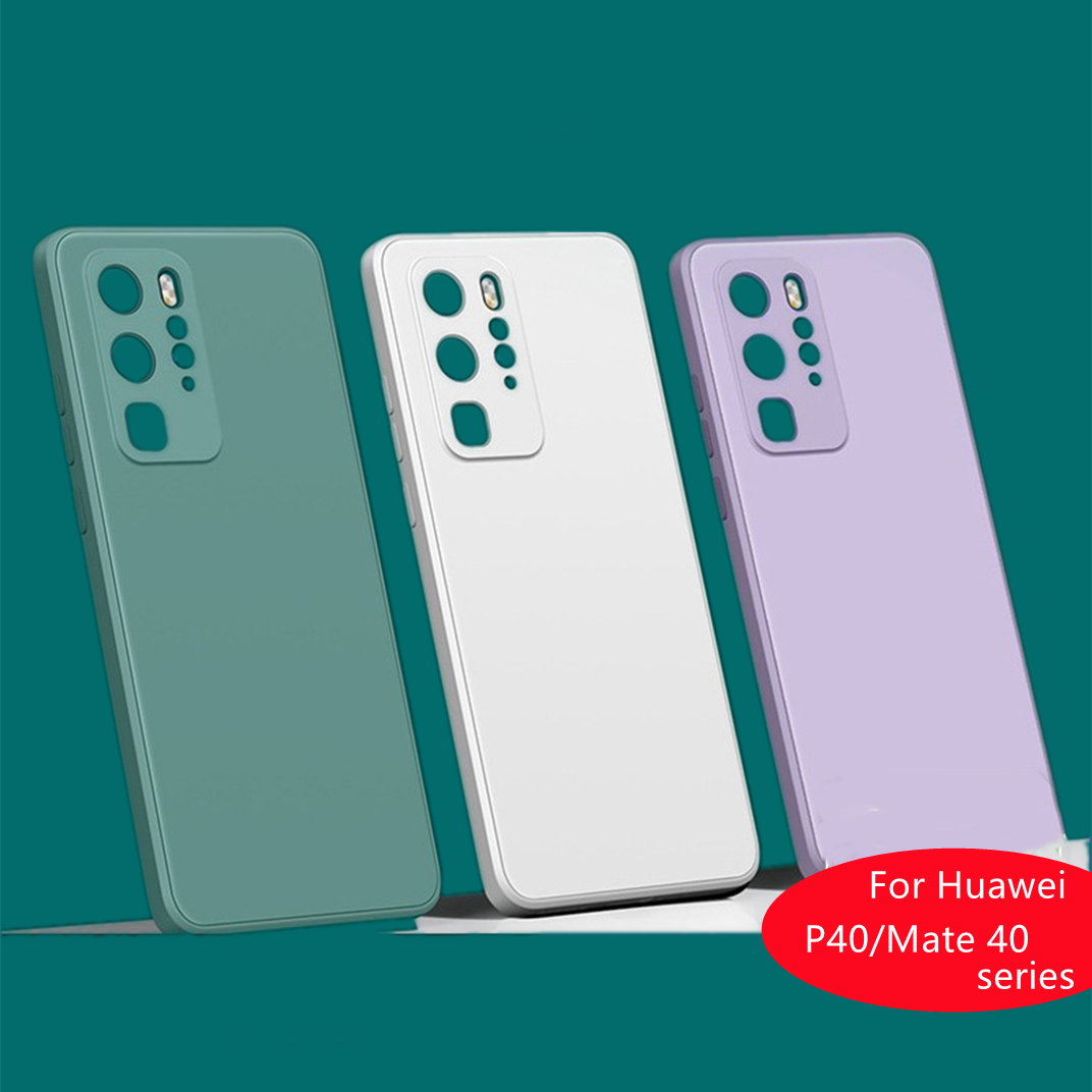 wholesale Soft Cover Liquid Silicone Phone case Colorful mobile phone case for Huawei P40/mate40