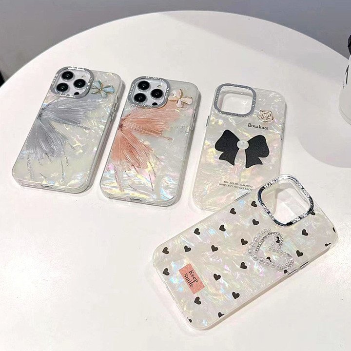 Korean Style Design Rose Flower Bowknot mobile phone case for iPhone 8 plus XS XR 11 12 13 14 15 pro max butterfly back cover