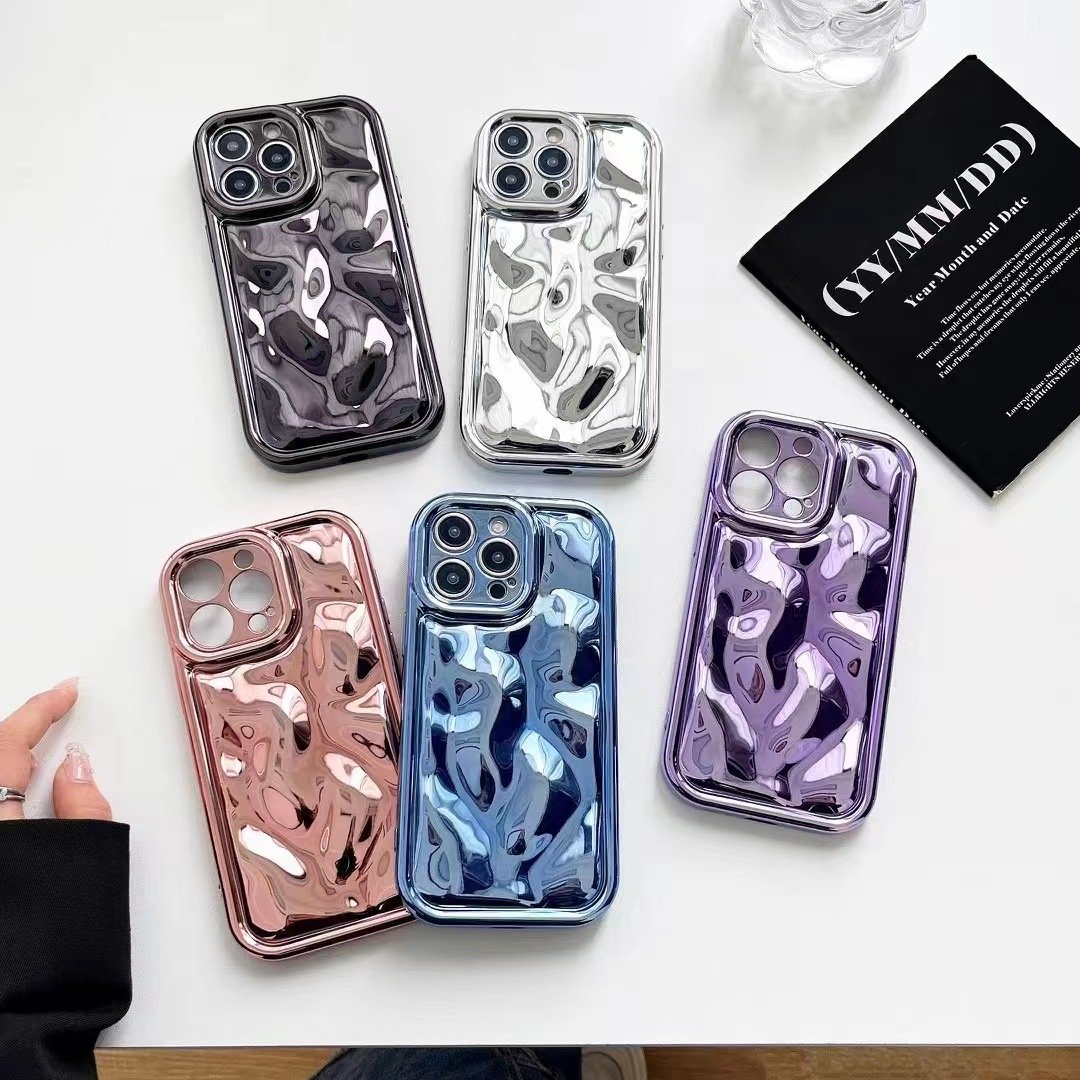 New style electroplated meteorite pattern mobile phone case solid color all-inclusive anti-drop phone case for iPhone 14 Pro Max