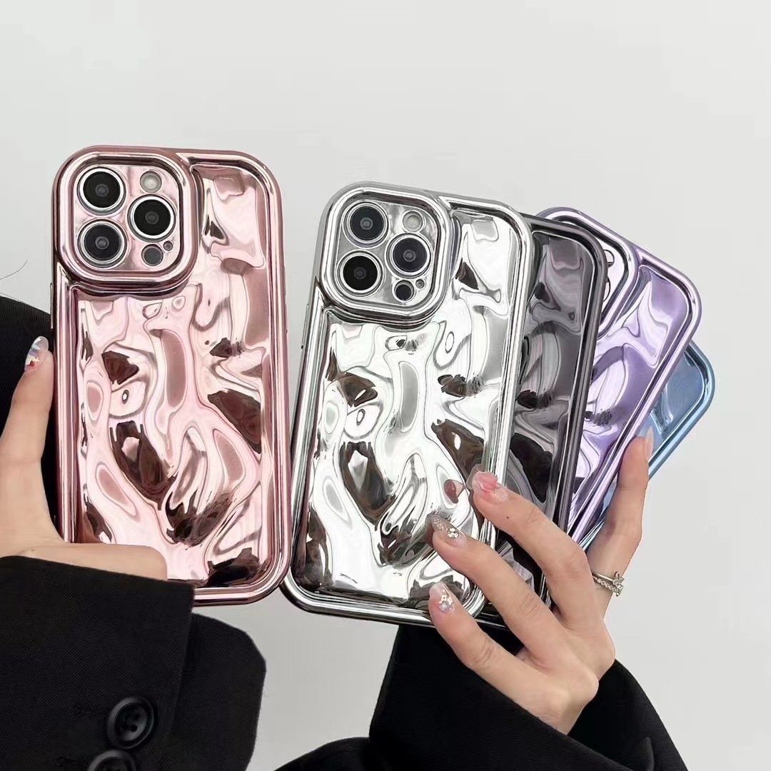 New style electroplated meteorite pattern mobile phone case solid color all-inclusive anti-drop phone case for iPhone 14 Pro Max