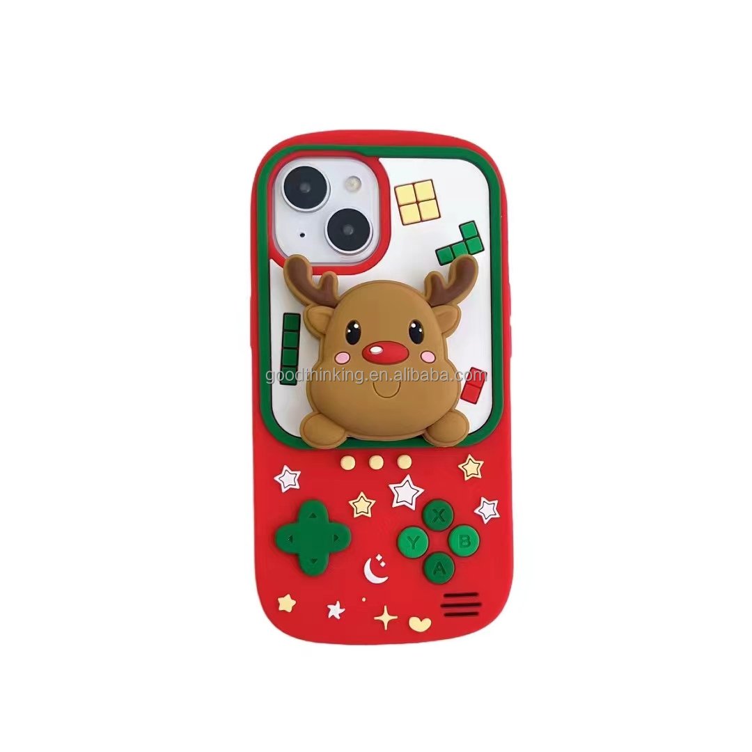 Christmas holiday gift smart phone protection cover customization design cute cartoon wholesale mobile phone case