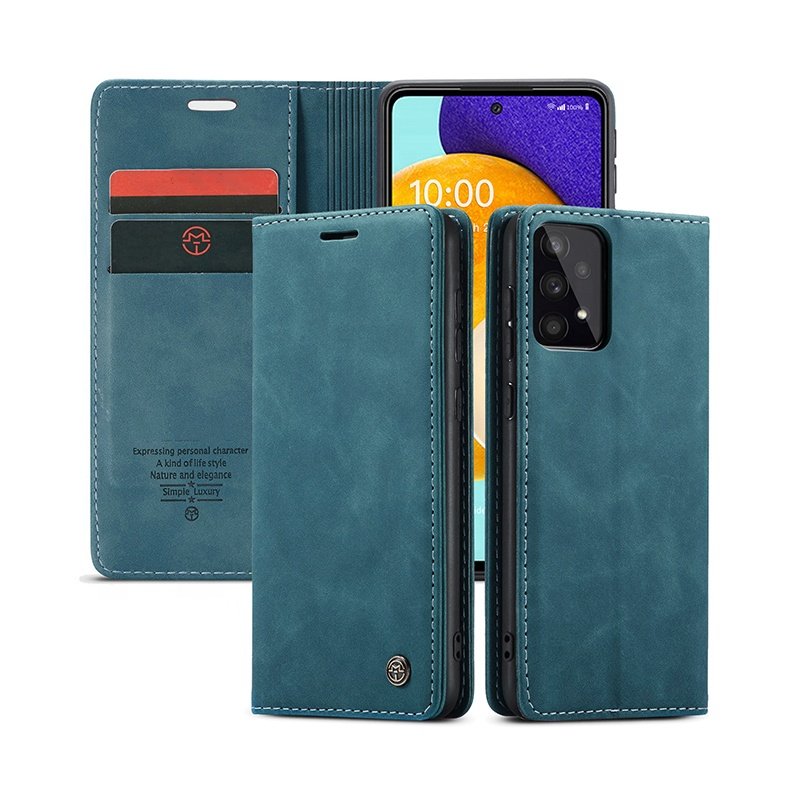Mobile Phone Case for Samsung S24 A73 Anti-fall Mobile Phone Leather Case Galaxy A14 Retro Flip Protective Cover