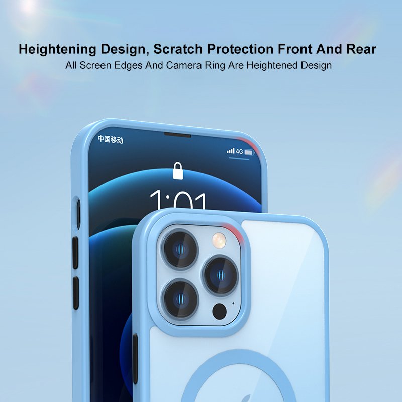 Wholesale Clear Wireless Charging Magnetic Acrylic Luxury Mobile Phone Case For iPhone 16 15 14 13 12 11 XS X XR 7 8 Back Cover