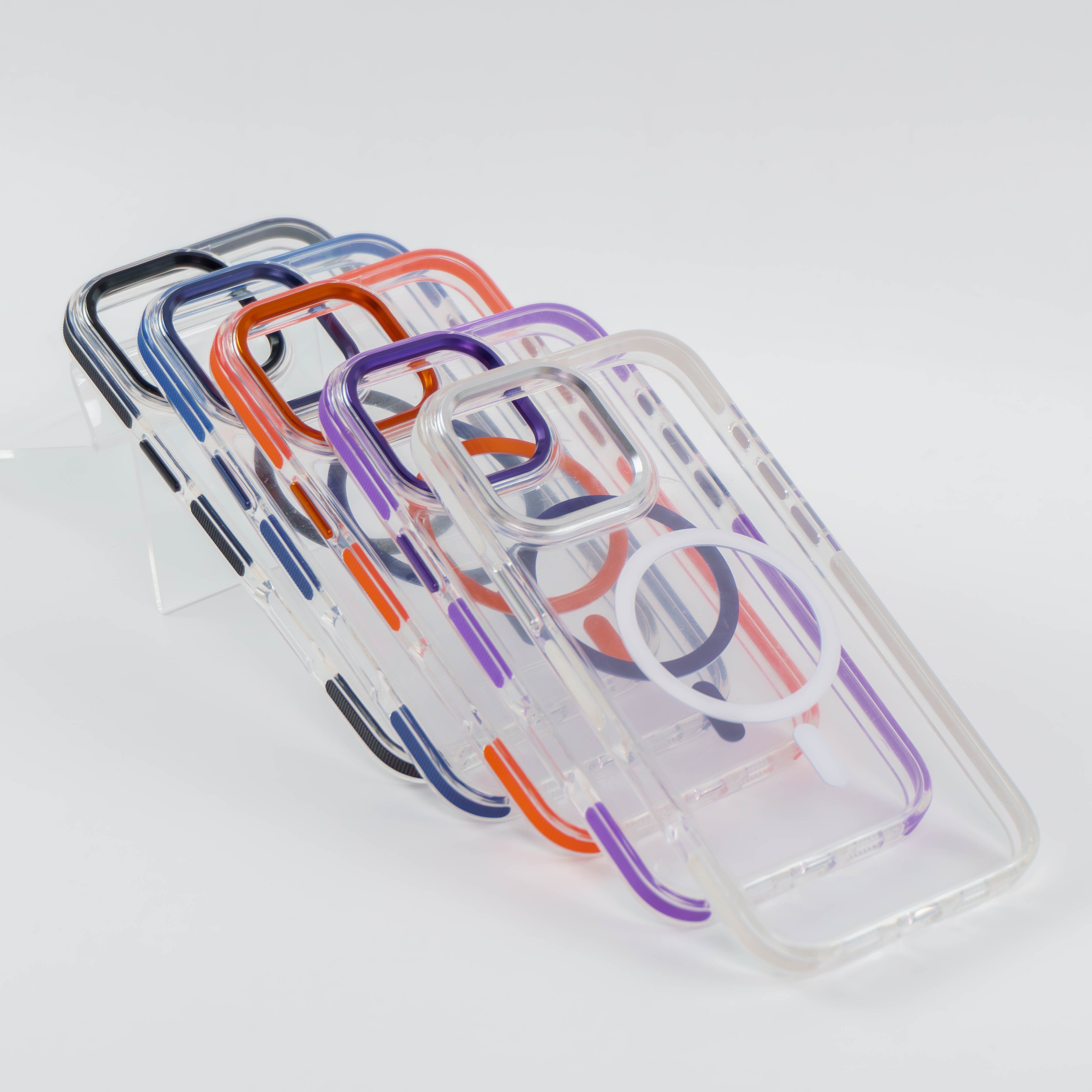Latest Fashionable Trendy Tpe Anti-Slip Strips With Wireless Charging Mobile Phone Case For IPhone 16, 16 plus ,16 pro max