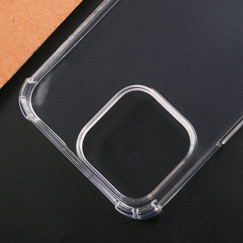 TPU Clear Shockproof Mobile Phone Case For iPhone 14 15 16 Pro Max Plus Transparent Soft Silicone Back Cover
