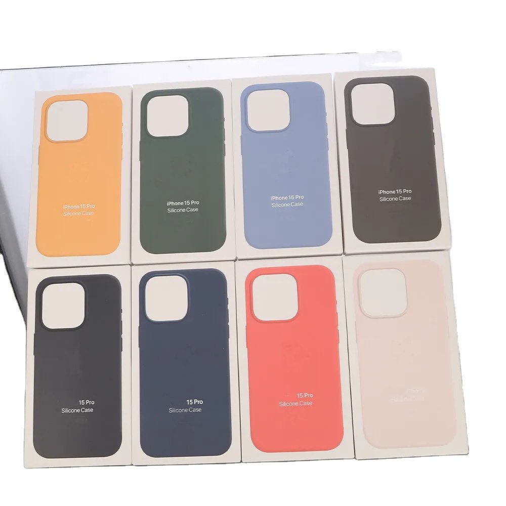 Phone Case For iPhone Cases Original For iPhone15 Pro Max Waterproof Shockproof Liquid Silicone Phone Cover For iPhone16 15 14