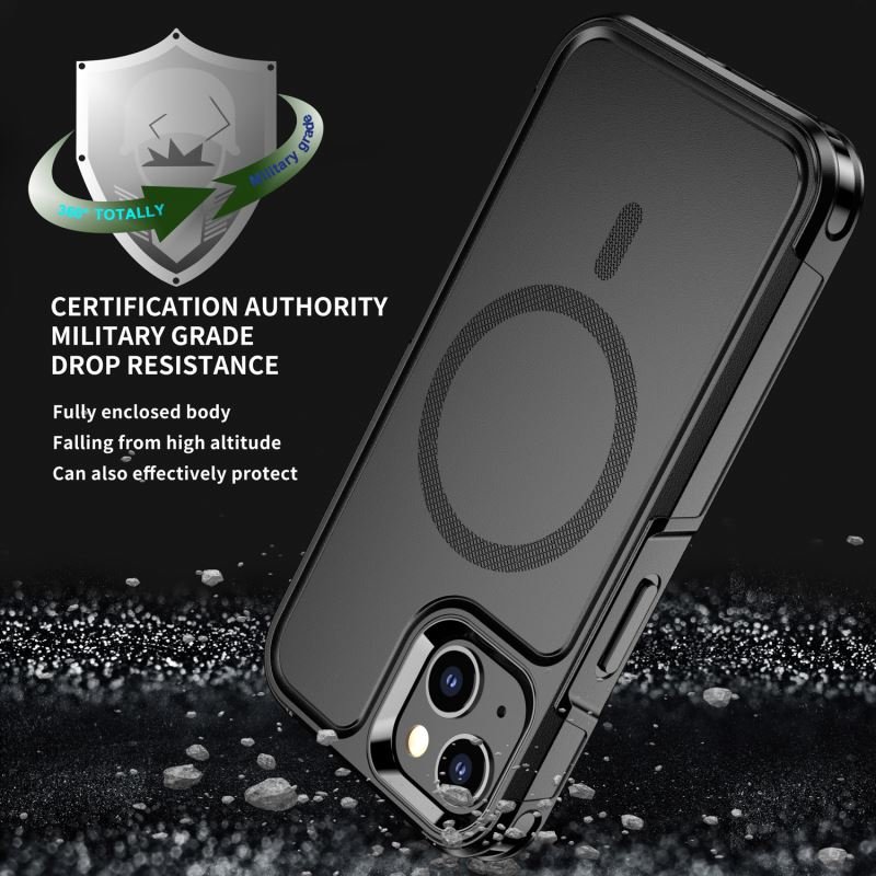 Promax Luxury Mobile Cover Defender Magnetic Case Armor Fundas Shockproof Phone Cover 14 15 2 in 1 for Iphone 13 Business 123