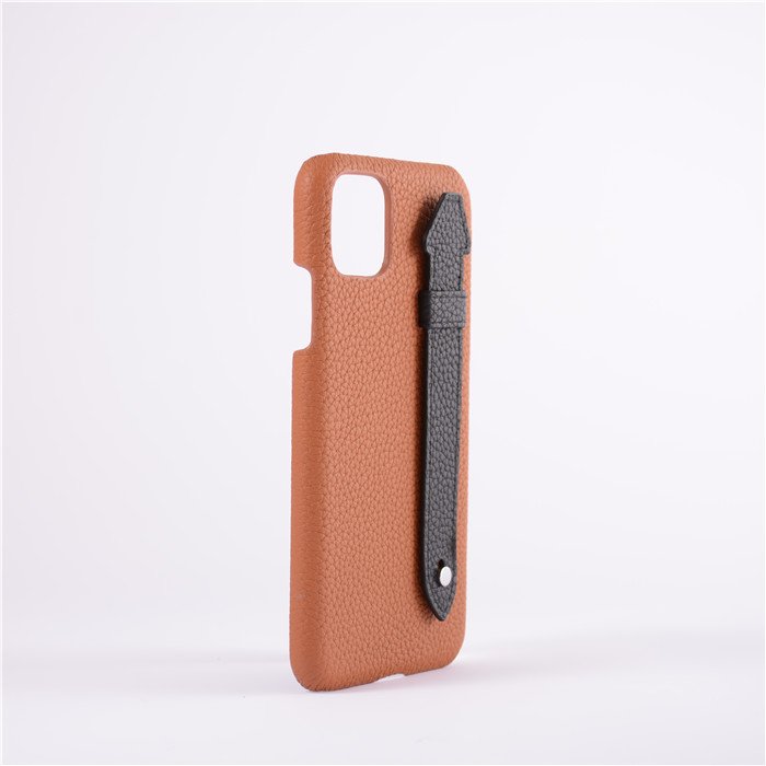 Genuine Leather Smartphone Mobile Phone Case Cover With Handle For Iphone 12 13 14 15 pro Max 14 Plus