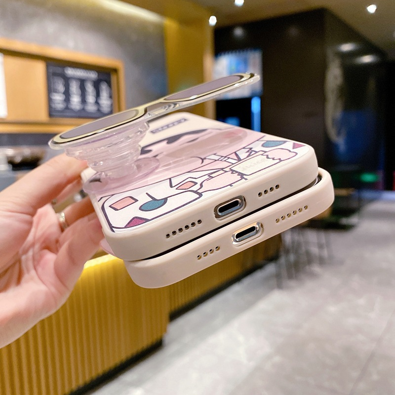 Luxury Cute Cartoon Silicone Girl Phone Case for iPhone XR XS 16 12 13 14 15 Pro Max Mobile Phone Cover