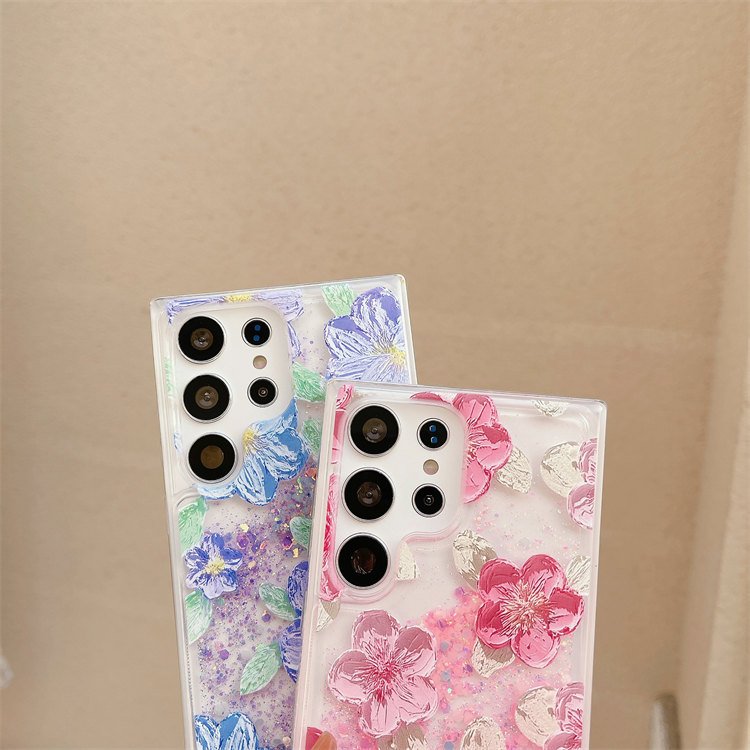 Fashion Luxury Luminous Quicksand Cell Phone Cover for Galaxy S23 Ultra S22 plus Note20 S21 FE A13 A14 A53 A23 Mobile Phone Case