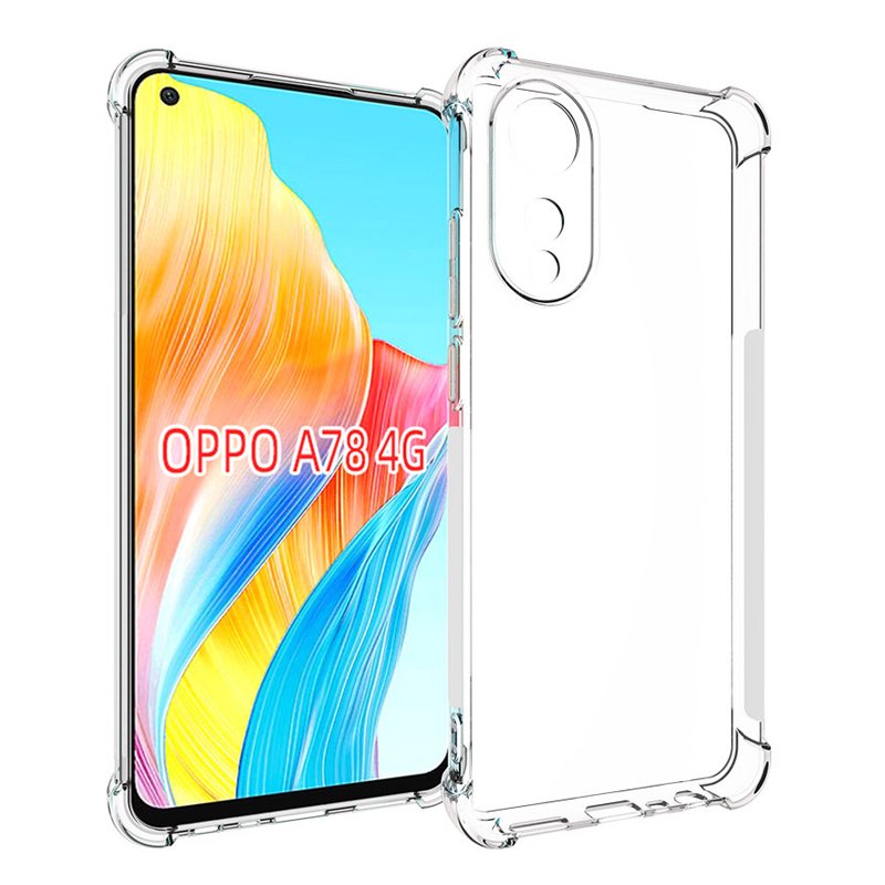 Cellphone TPU Case for Oppo A78 4G Shockproof Gel Mobile Cover