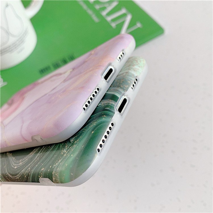 Hot Vintage Marble Mobile Phone Case For iPhone 16 Pro Max 15 14 13 12 11 XR XS Max 7 8 Plus Luxury Camera Protective IMD Cover