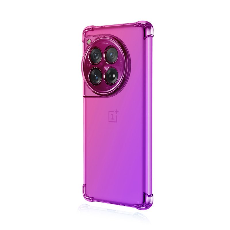 For Oneplus 12 Gradient Color Mobile Phone Case Shock absorbing Airbag Corner Protection Phone Cover For Women Girls