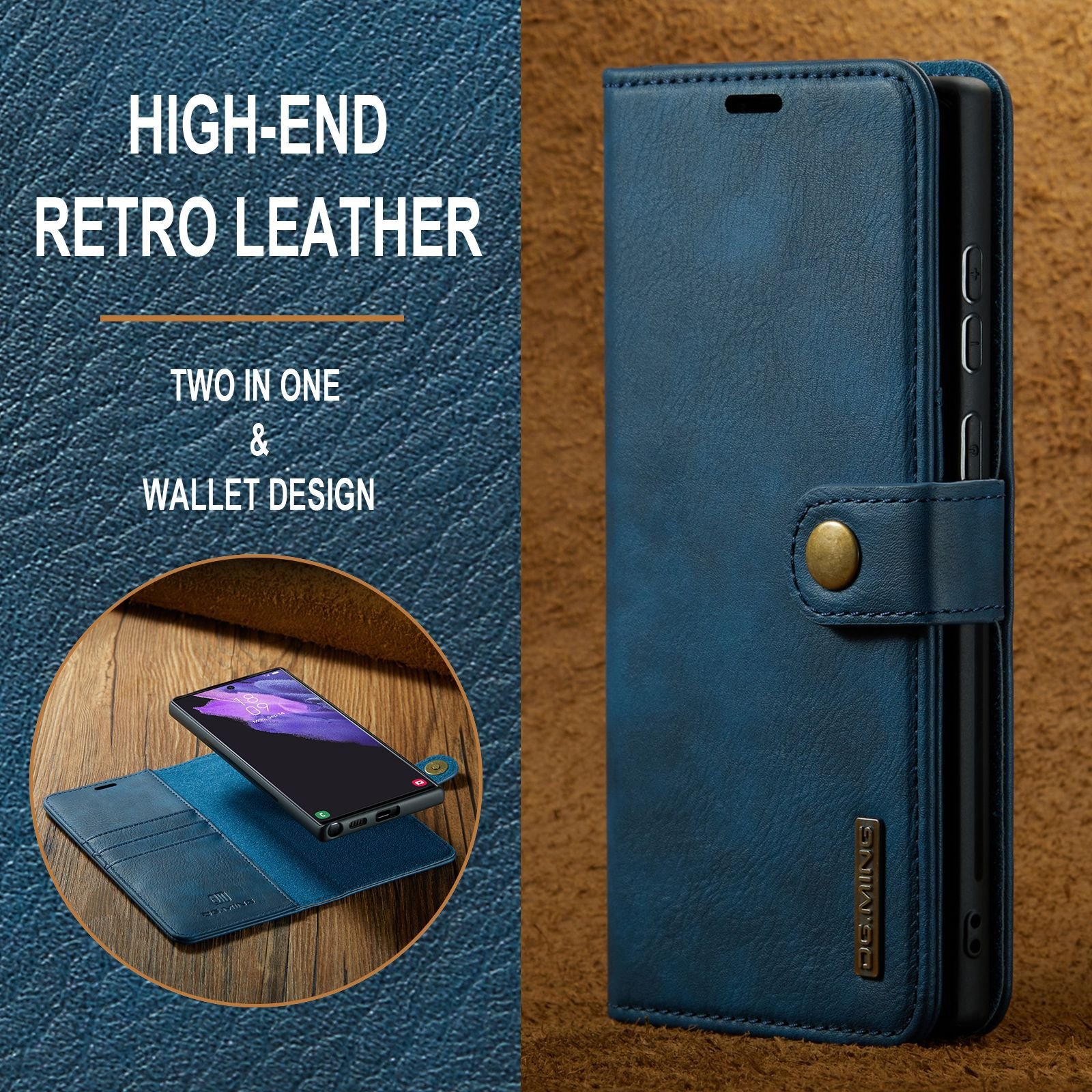 Leyi Fashion Magnetic Mobile Phone Cases card slot Leather wallet Split cellphone Cover Case for iphone 15 14 pro max back cover