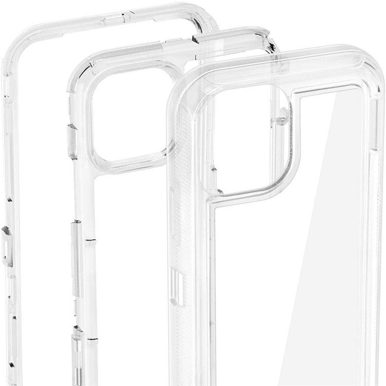 Transparent Armor Case 3 in 1 For iPhone 13 Pro Max Shockproof Hybrid Bumper Cover For iPhone 12 11 Samsung S21 S20 Cell Phone