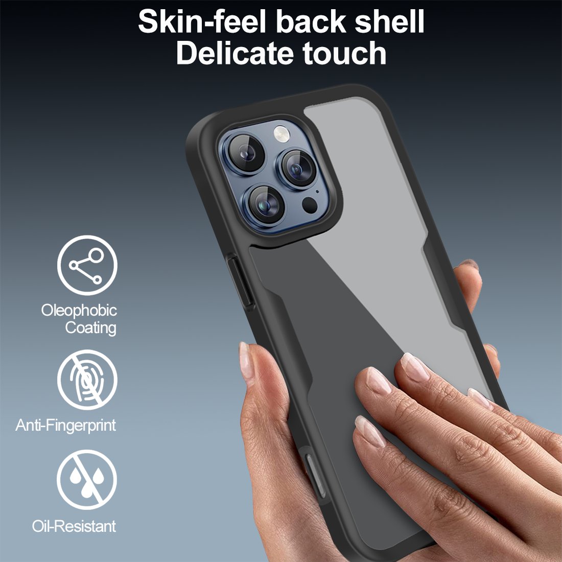 360 Full Body Protection Transparent Screen Protector Phone Case for iPhone 16 Pro Max Premium Mobile Phone Case