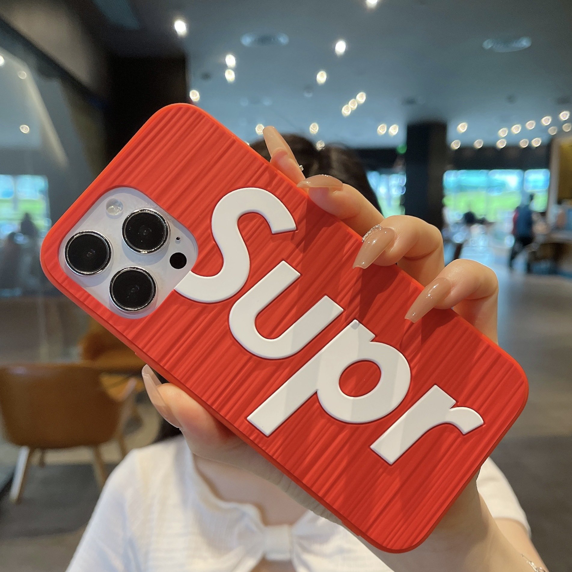 Fashion Brand SUPR 3D stereo silicone phone case for iphone 11 12 13 14 15 promax 12 13 mini anti-fall mobile phone accessories
