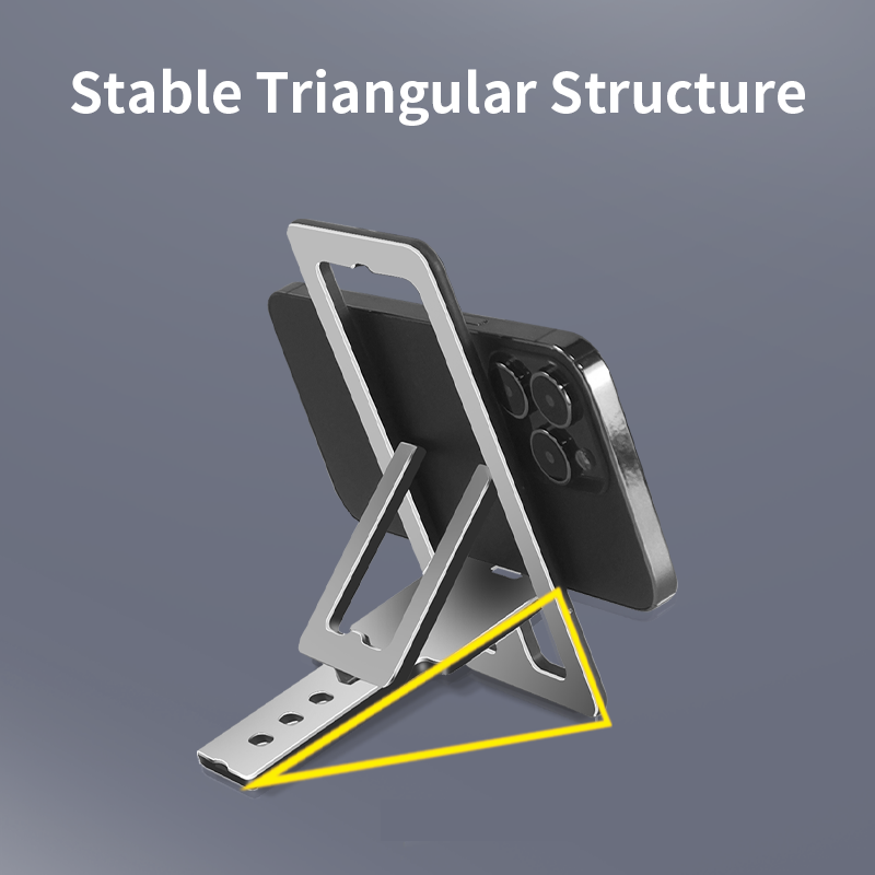 Cheap wholesale alloy ultra slim mobile stand universal desktop mobile phone holder stand adjust slim foldable phone stand
