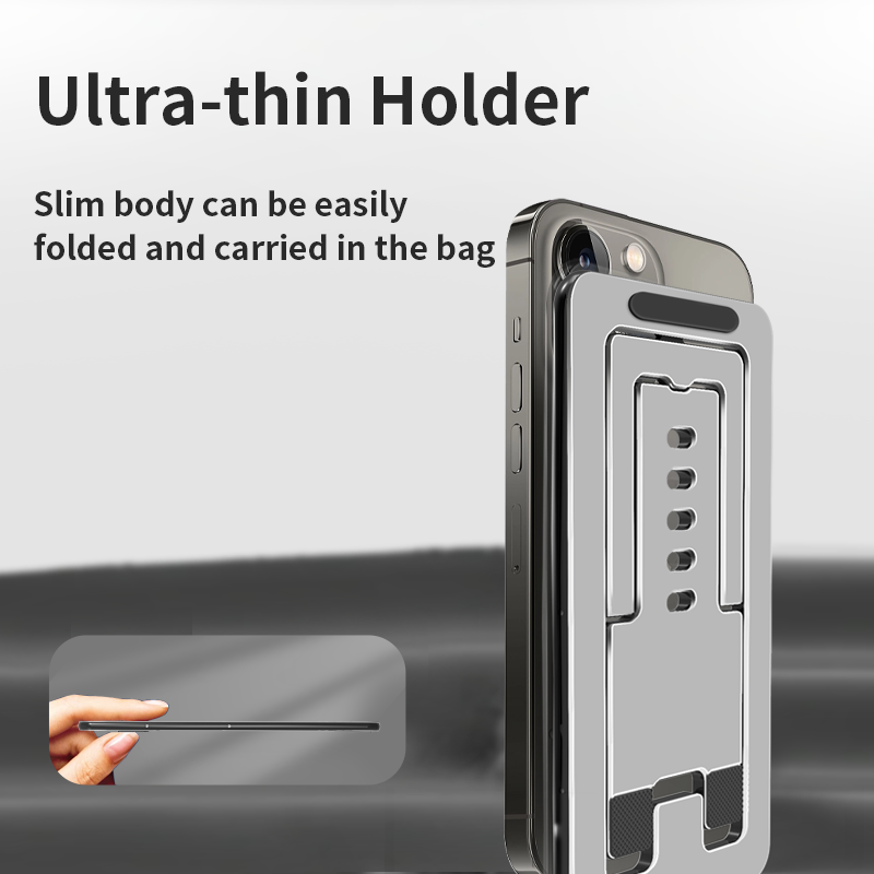 Cheap wholesale alloy ultra slim mobile stand universal desktop mobile phone holder stand adjust slim foldable phone stand