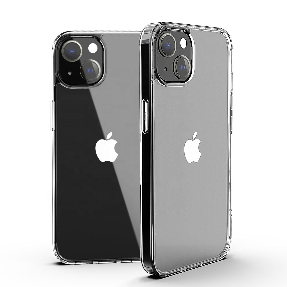 Transparent High Alumina Glass Phone Case 9H Clear Tempered Glass For iPhone 16 15 14 13 12 11 Pro Max Glass Case