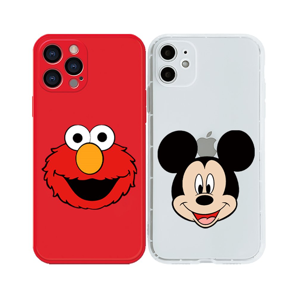 Cartoon animal Smiling face expression mobile Phone Case For iPhone 15