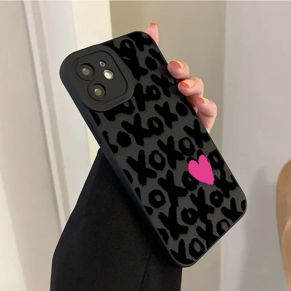 Multi-Series Anti Heart Pattern Print Phone Case For IPhone 14 Pro MAX 12 13 Mini X XR XS MAX SE
